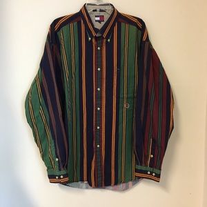 Vintage Tommy Hilfiger button down -bold &!classy